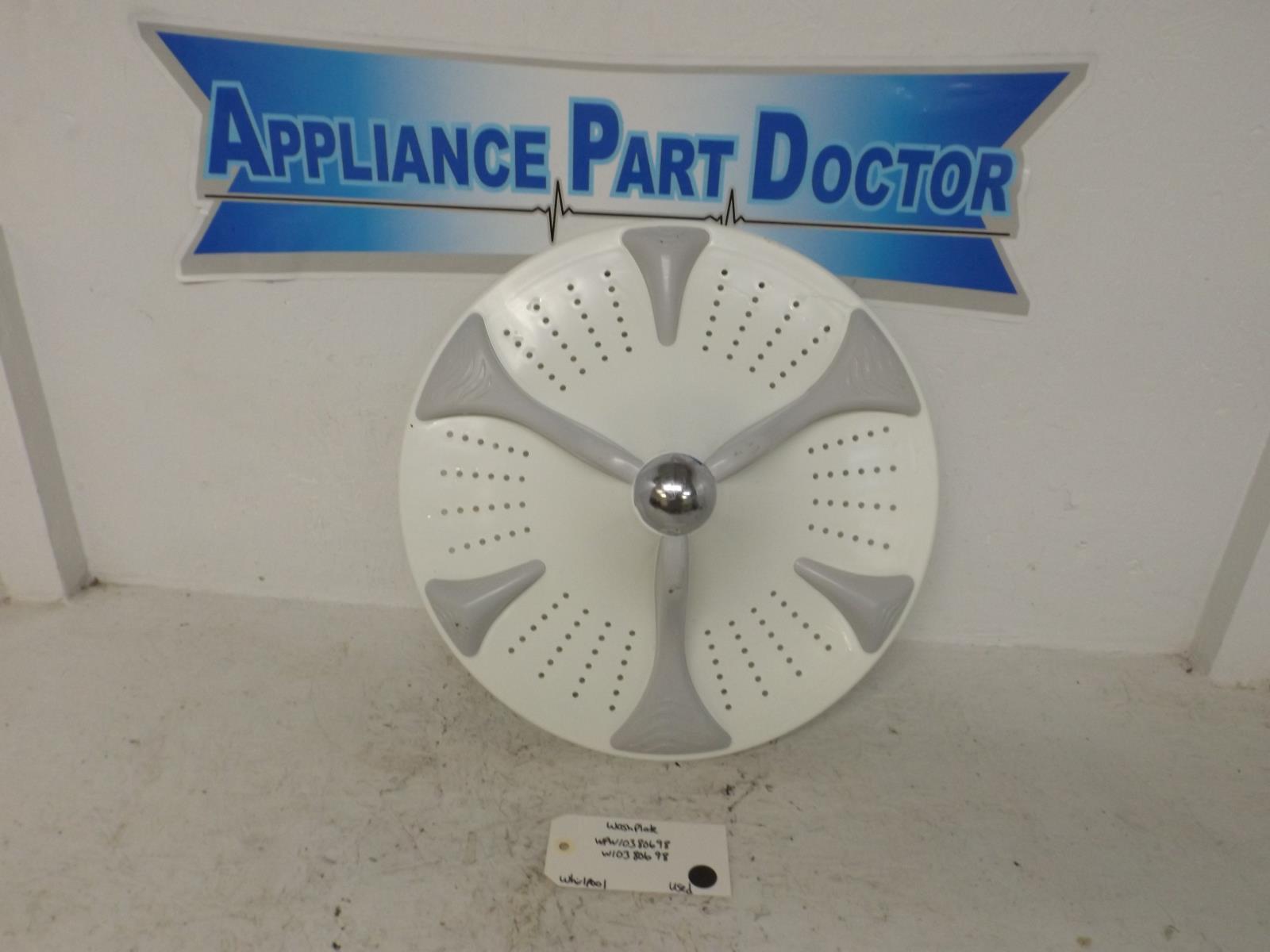 Whirlpool Washer WPW10380698 W10380698 Washplate Used Whirlpool Washer WPW10380698 W10380698 Washplate Used
